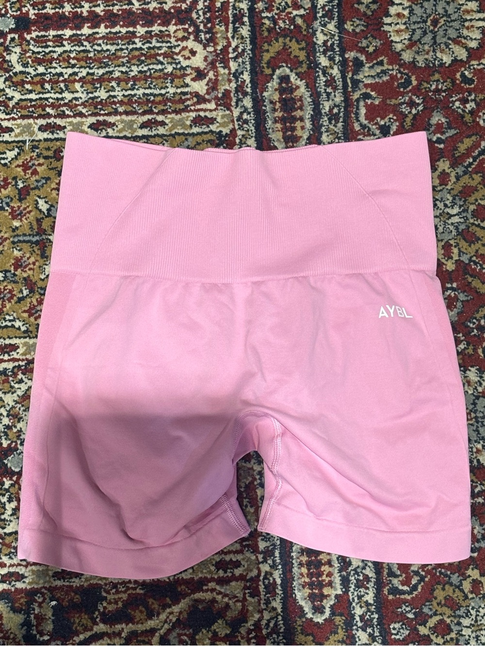 AYBL Seamless High-Rise Pink Bike Shorts